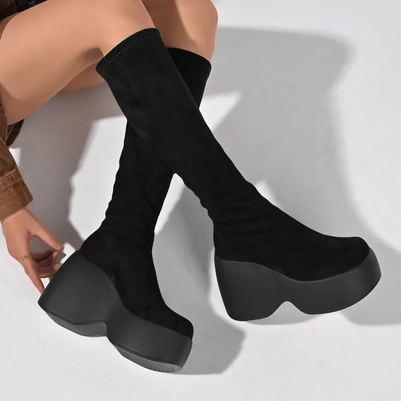 Knee High Sock Women - Nuovi calzini elasticizzati skinny taglie forti