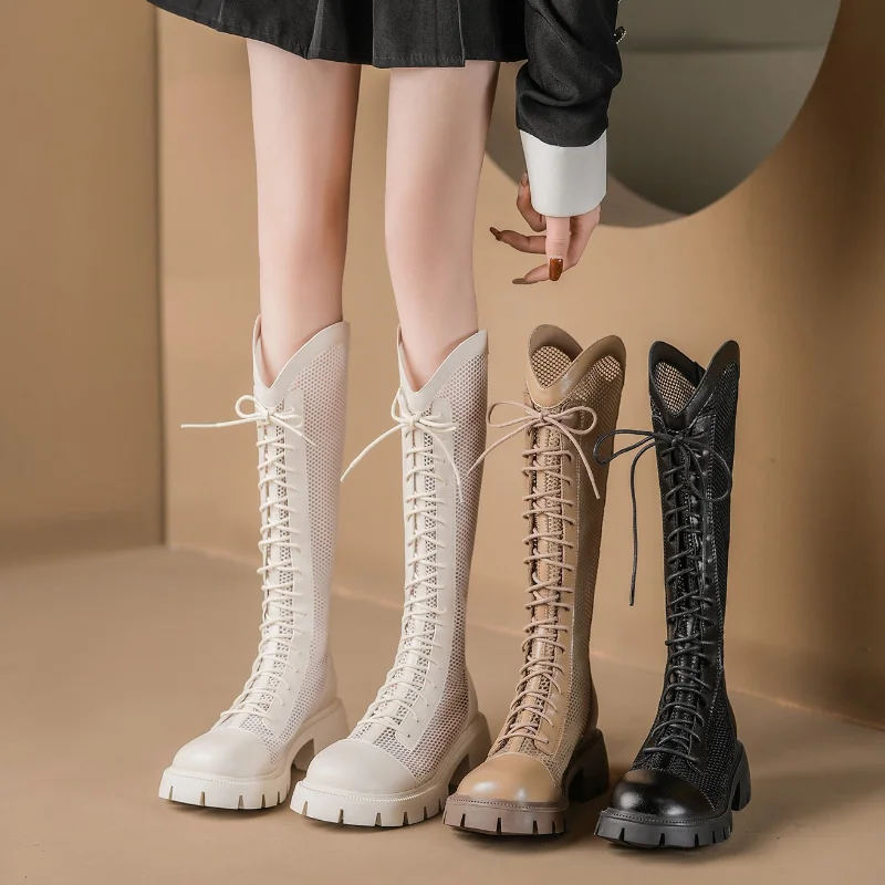 Knee High Sock Women - Stivali alti da donna estivi in