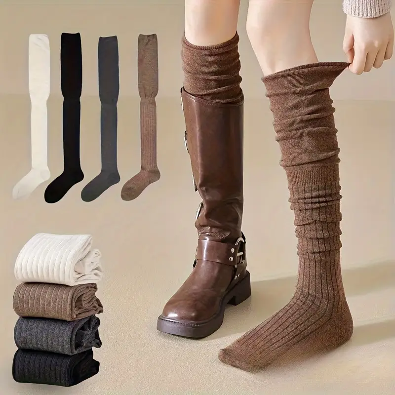 1-10 paia di calzini alti sopr - Boot Sock Slouchy recensione e prezzo